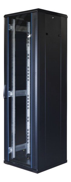 TOTEN System G, 19" golvsk&aring;p, 42U, 600x600, glasd&ouml;rr fram, metalld&ouml;rr