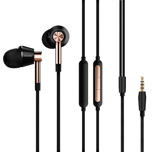 1More Triple-Driver In-Ear Headphones Gold THX Certified, Mic3