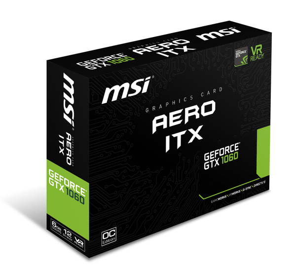MSI GeForce GTX 1060 AERO ITX OC1V 6 Gt -n&auml;yt&ouml;nohjain