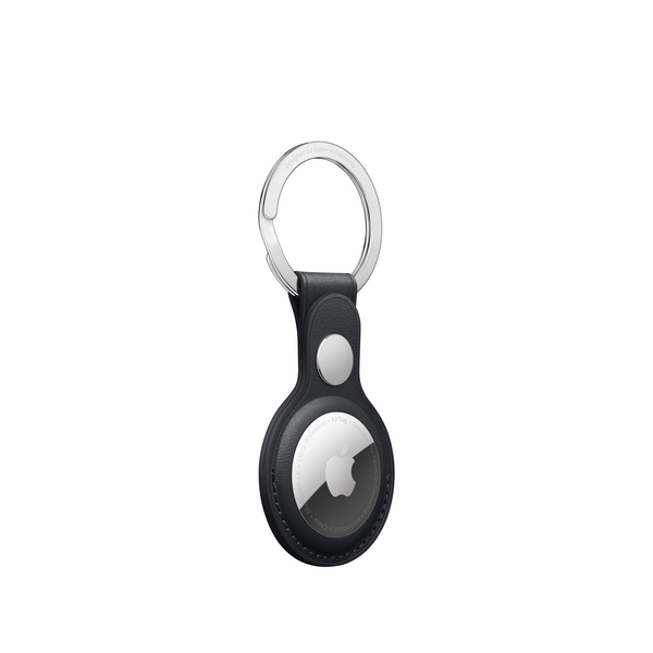 AirTag Leather Key Ring - Midnight