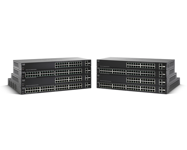 Cisco Small Business Smart Plus SG220-26 - Kytkin - Hallinnoitu - 24 x 10/100/1000 + 2 x combo Gigabit SFP - ty&ouml;p&ouml;yt&auml;, r&auml;kkiin asennettava