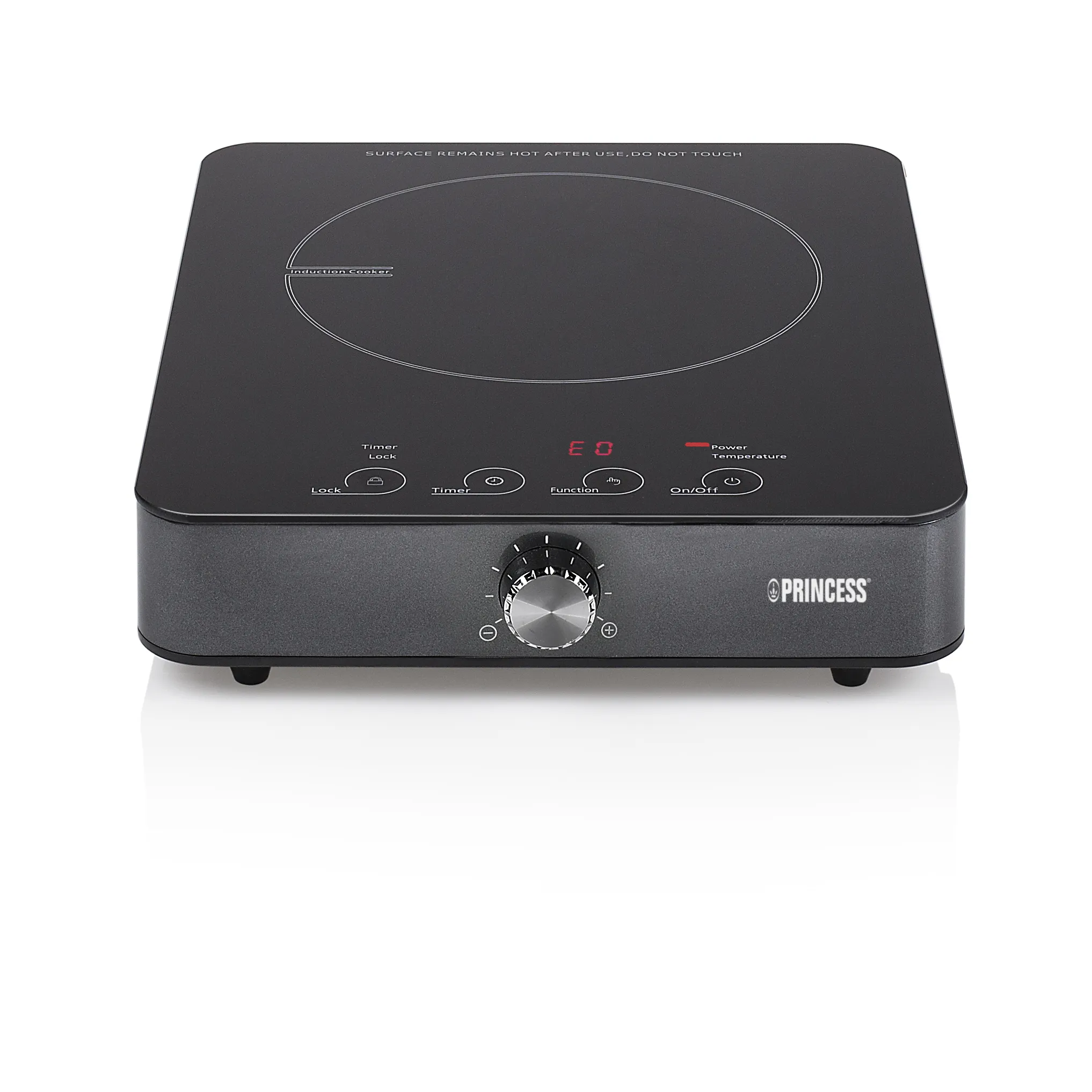 Princess 01.303010.01.001 Induktionsplatta 1800 W Svart/Silver