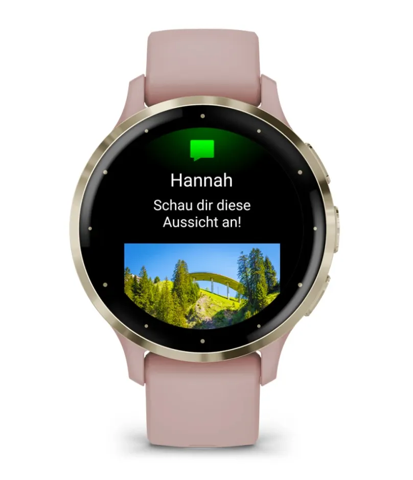 Garmin Venu 3S -&auml;lykello, vaaleanpunainen
