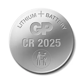GP Lithium Cell Battery CR2025, 3V, Safety Seal, 4-pack