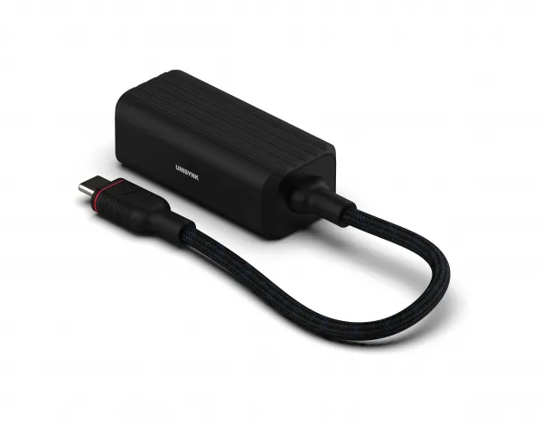 Unisynk 10379 USB-C to Gigabit Ethernet - Network adapter, Black