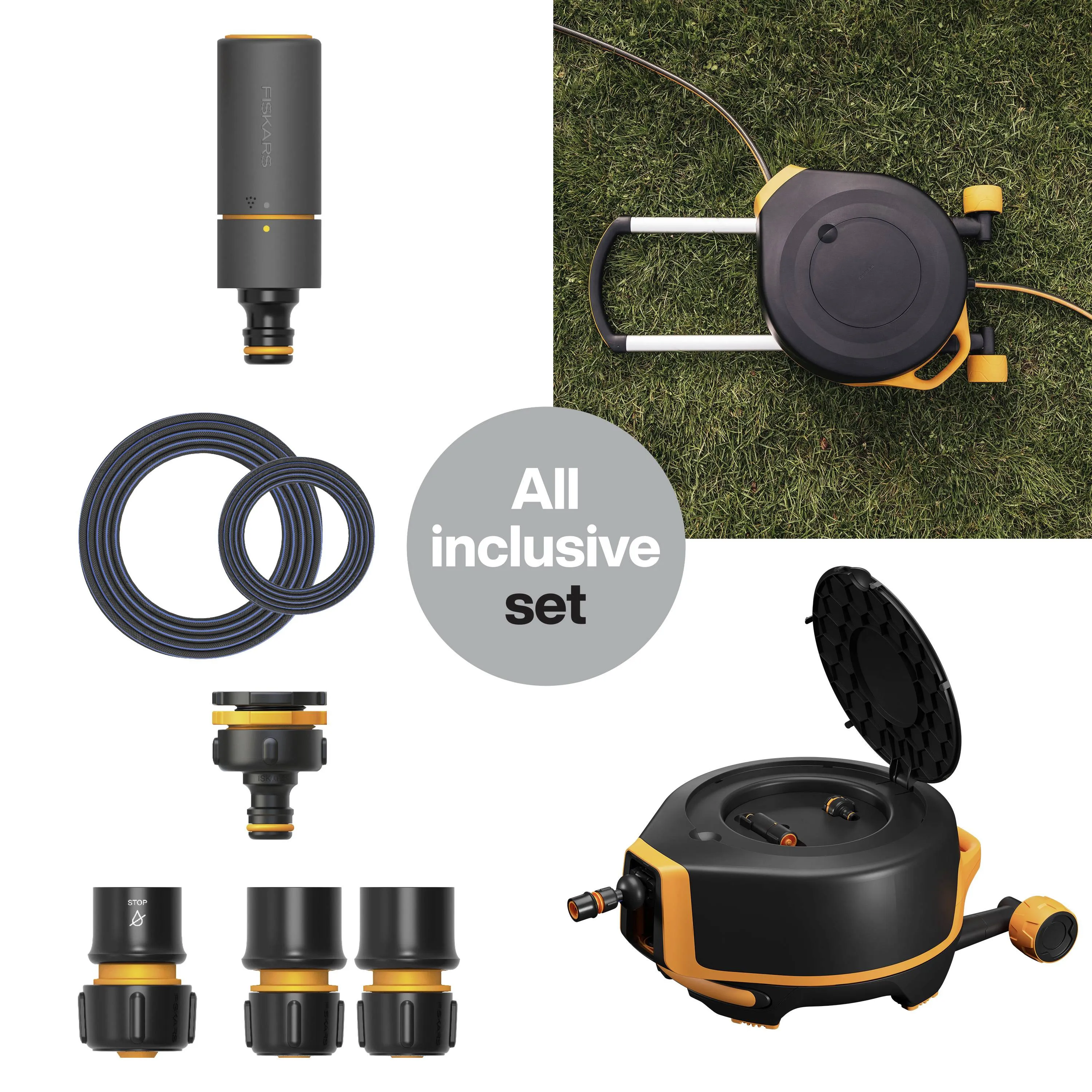 Fiskars X-series, XL - hose reel, 20m