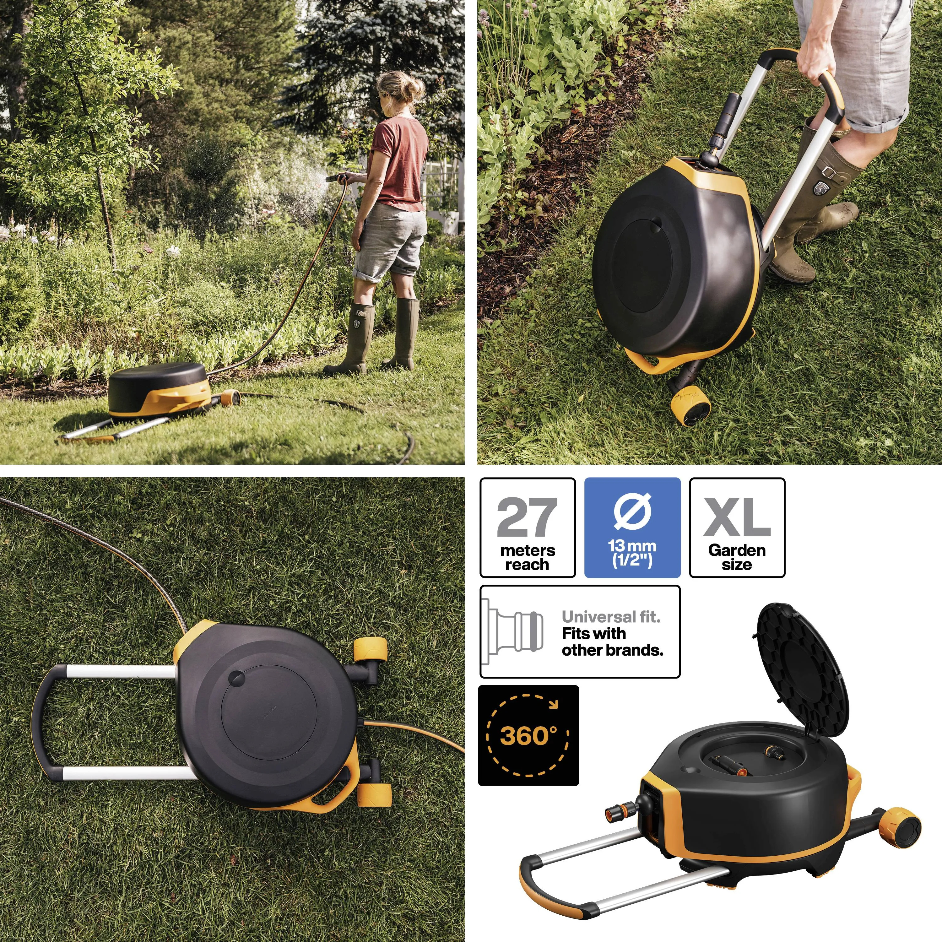 Fiskars X-series, XL - hose reel, 20m