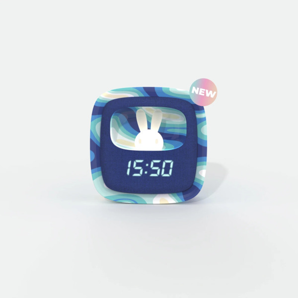 MOB Alarm Clock with Light Billy Clock Blue Wave