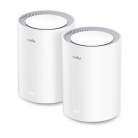 Cudy M3600 WiFi7 BE3600 -Mesh-järjestelmä, Valkoinen, 2 kpl
