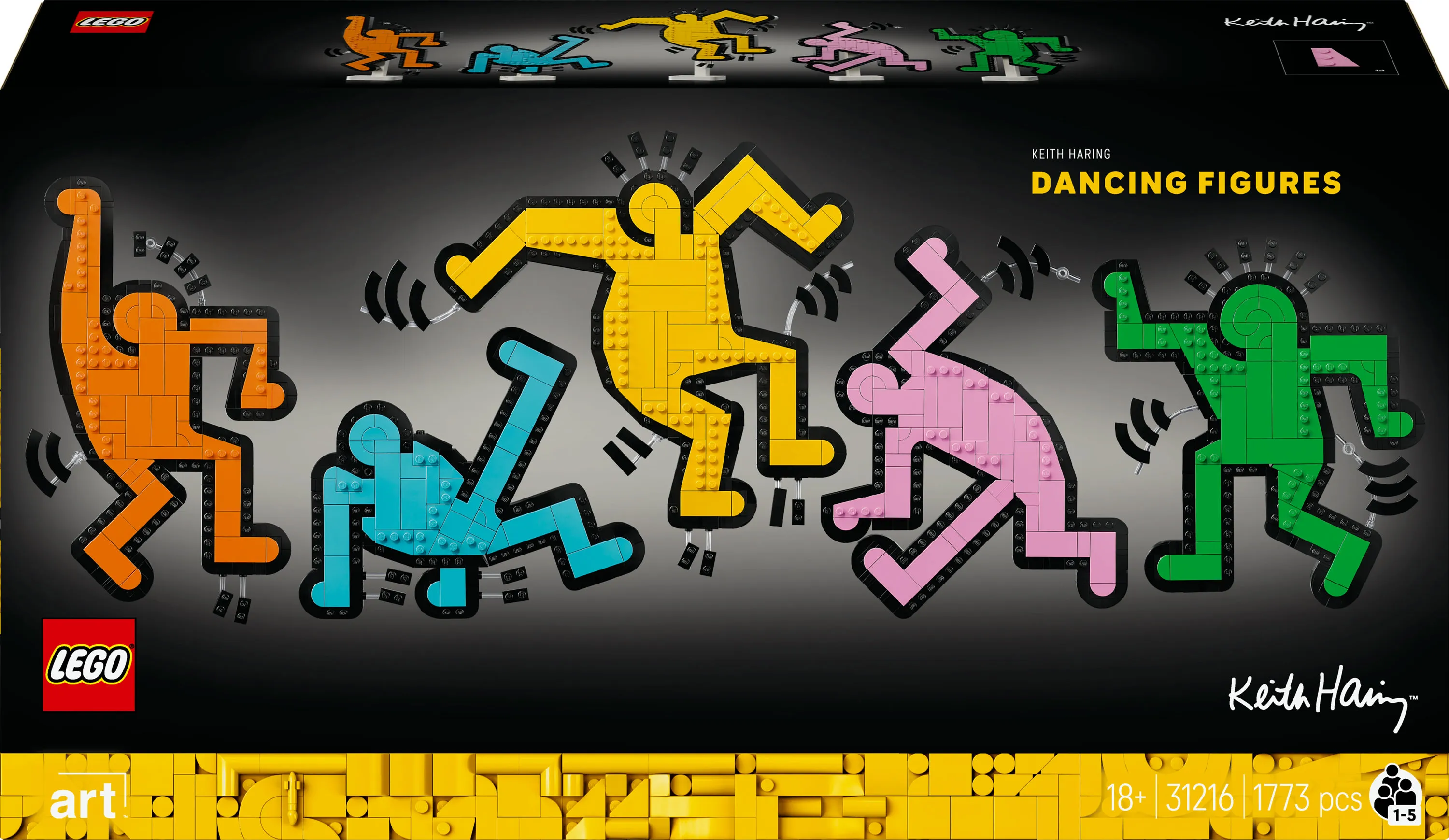 LEGO Art Keith Haring &ndash; Dancing Figures 31216