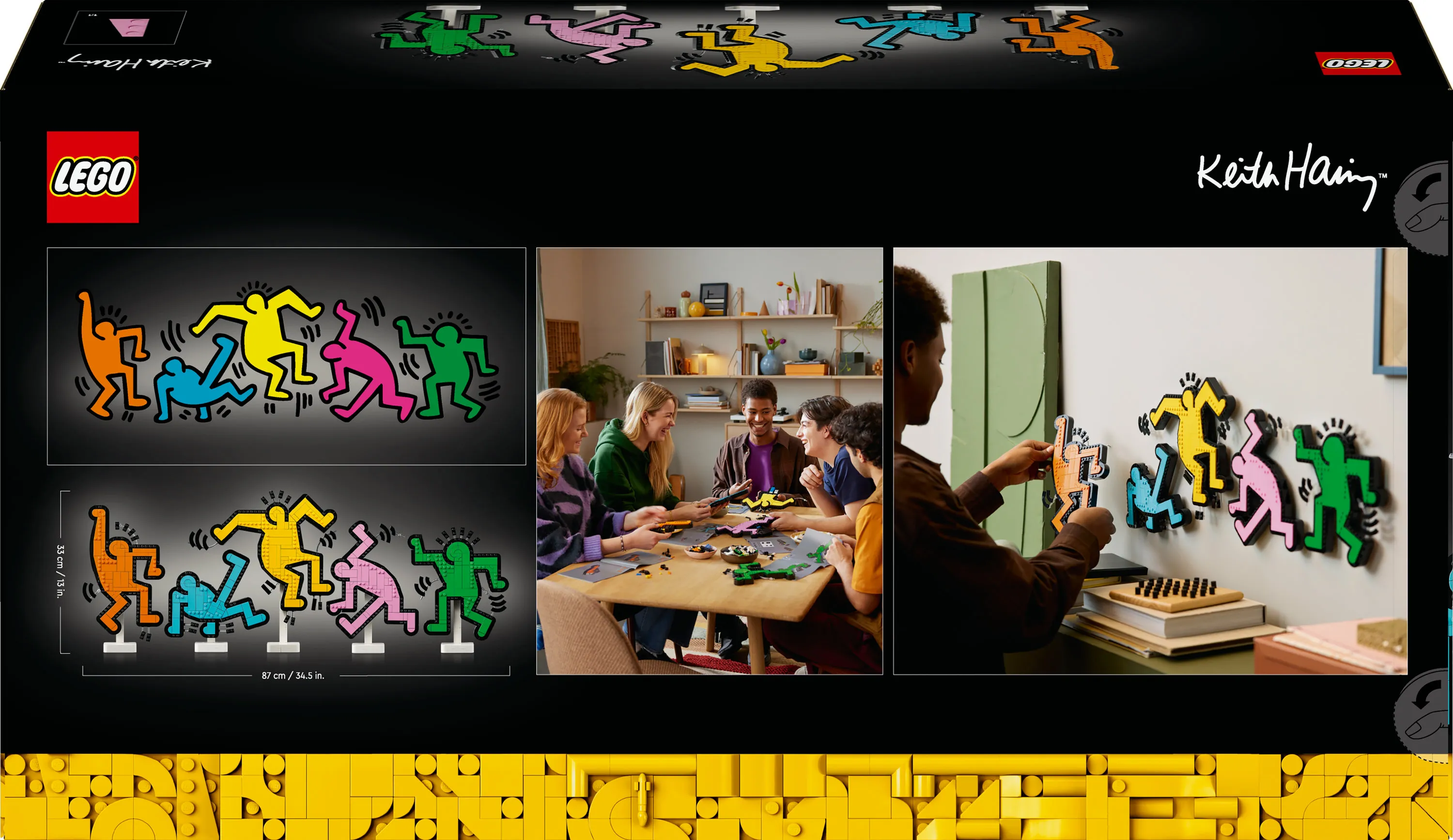 LEGO Art Keith Haring &ndash; Dancing Figures 31216