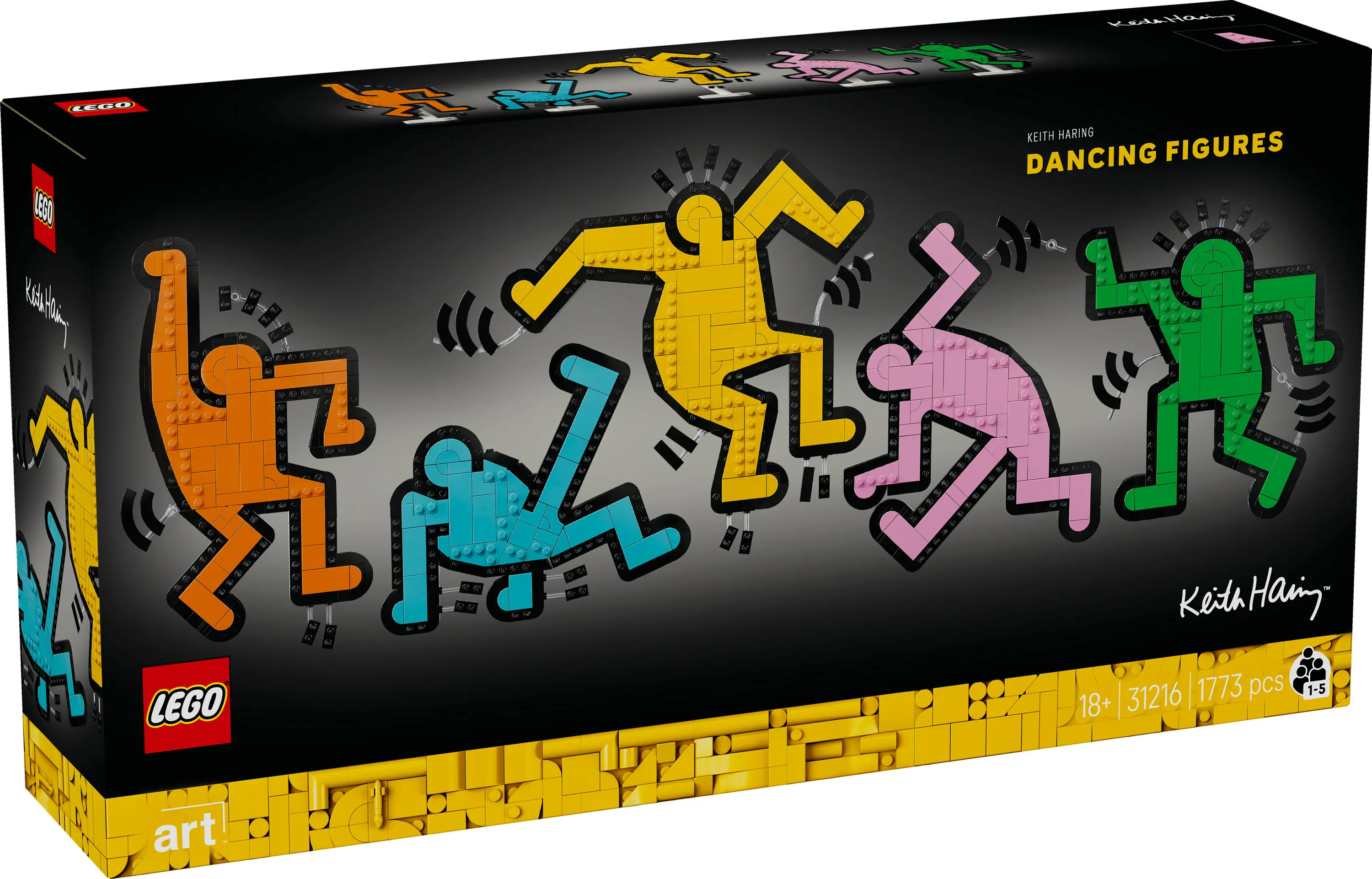 LEGO Art Keith Haring &ndash; Dancing Figures 31216