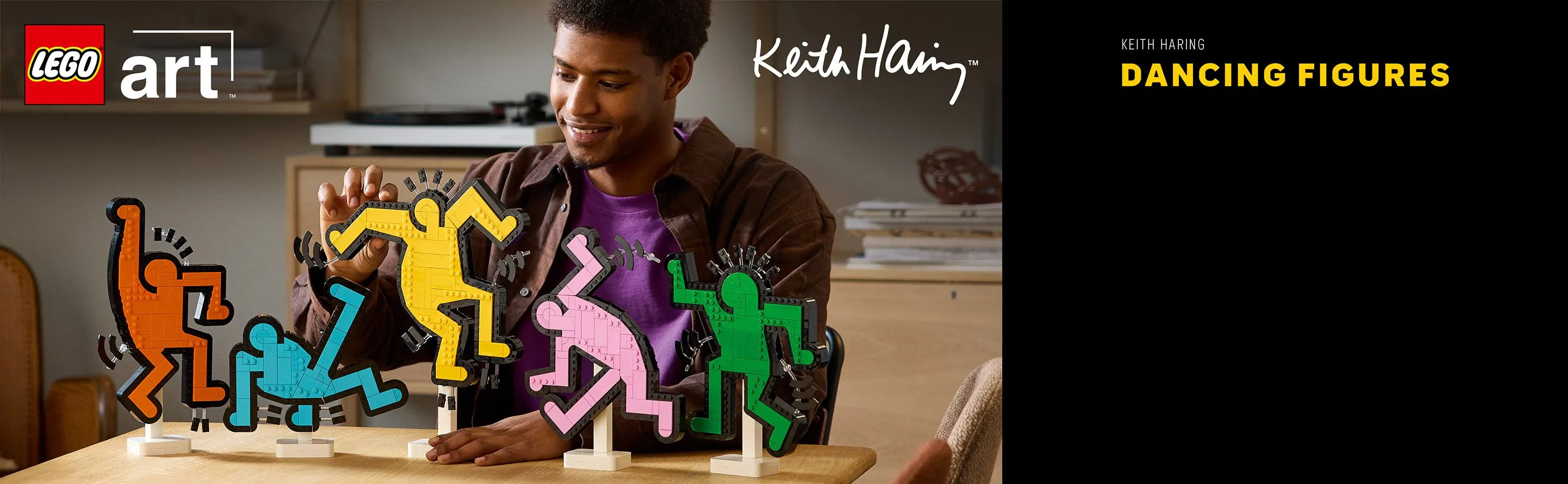 LEGO Art Keith Haring &ndash; Dancing Figures 31216