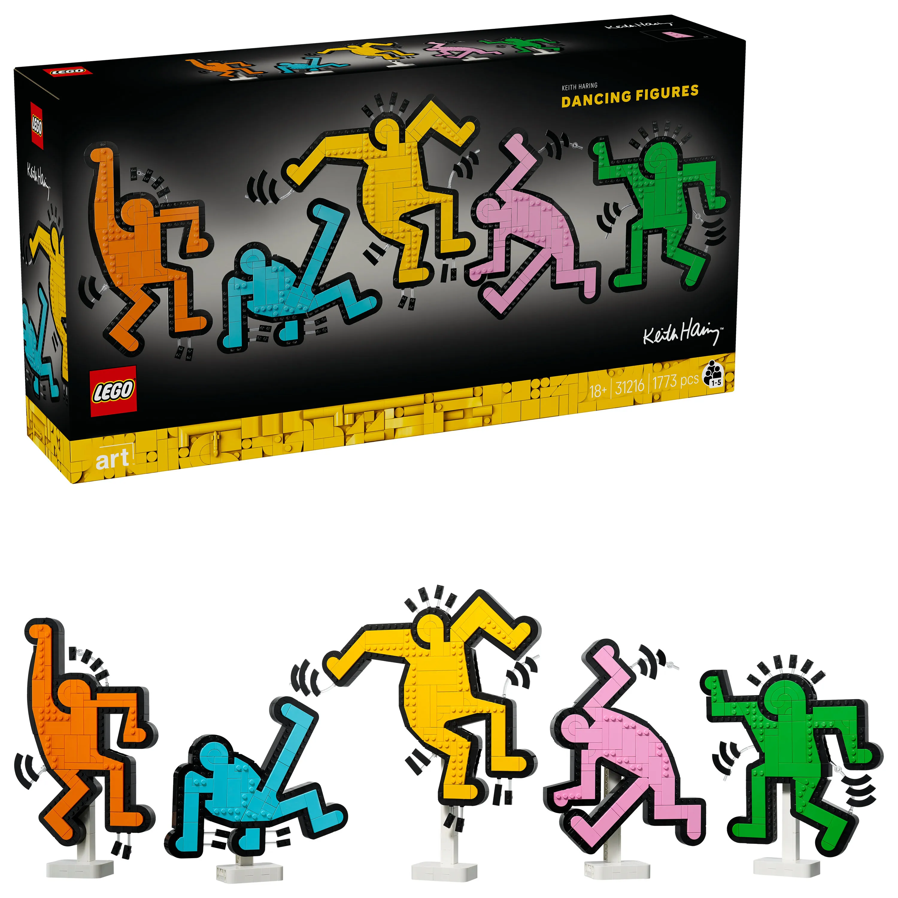 LEGO Art Keith Haring &ndash; Dancing Figures 31216
