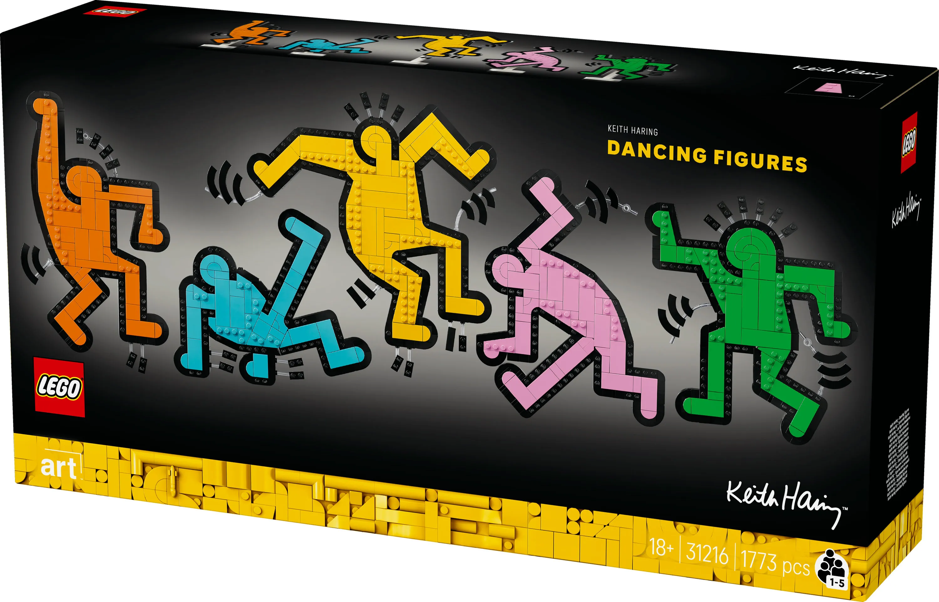 LEGO Art Keith Haring &ndash; Dancing Figures 31216
