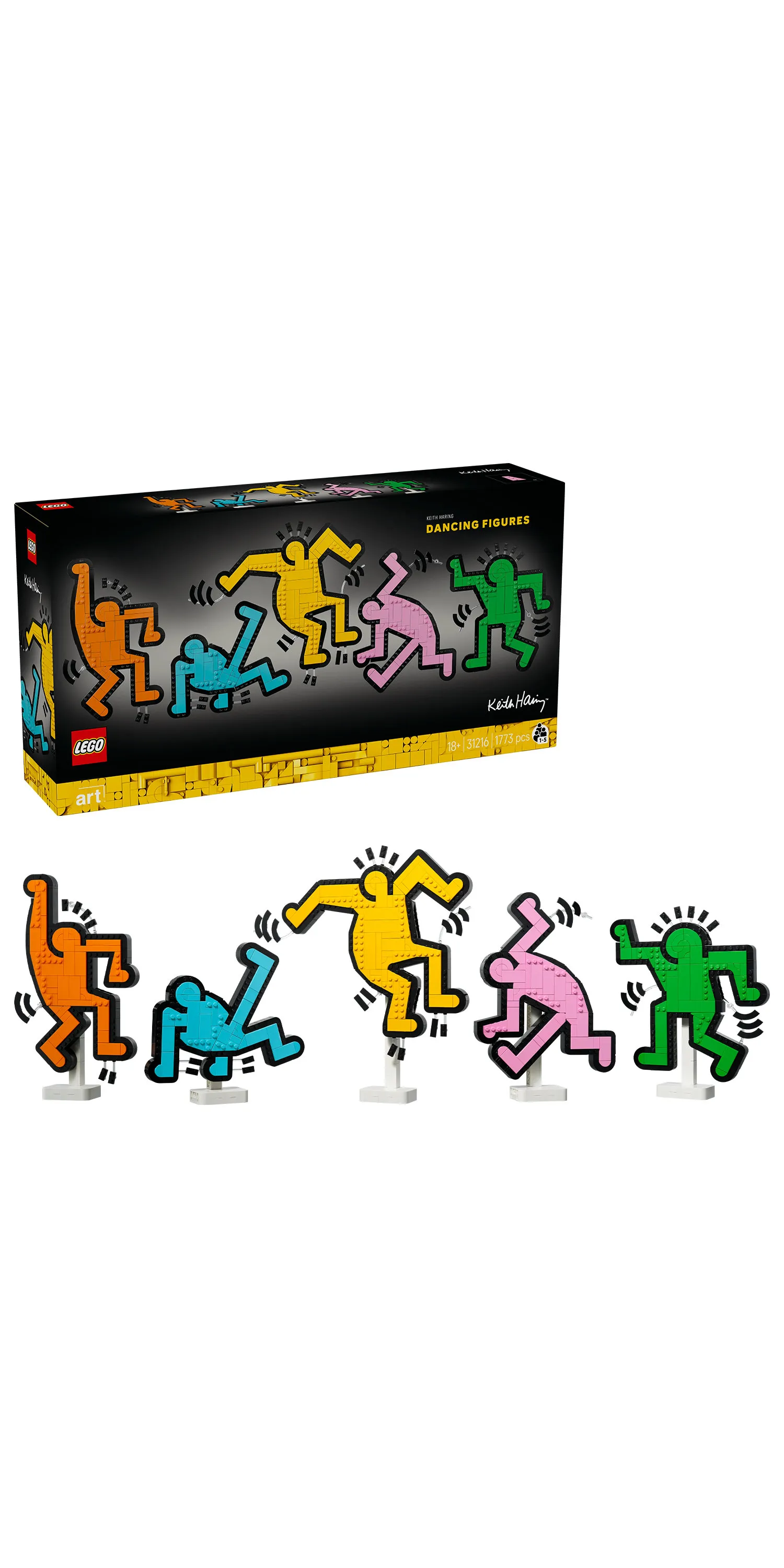 LEGO Art Keith Haring &ndash; Dancing Figures 31216