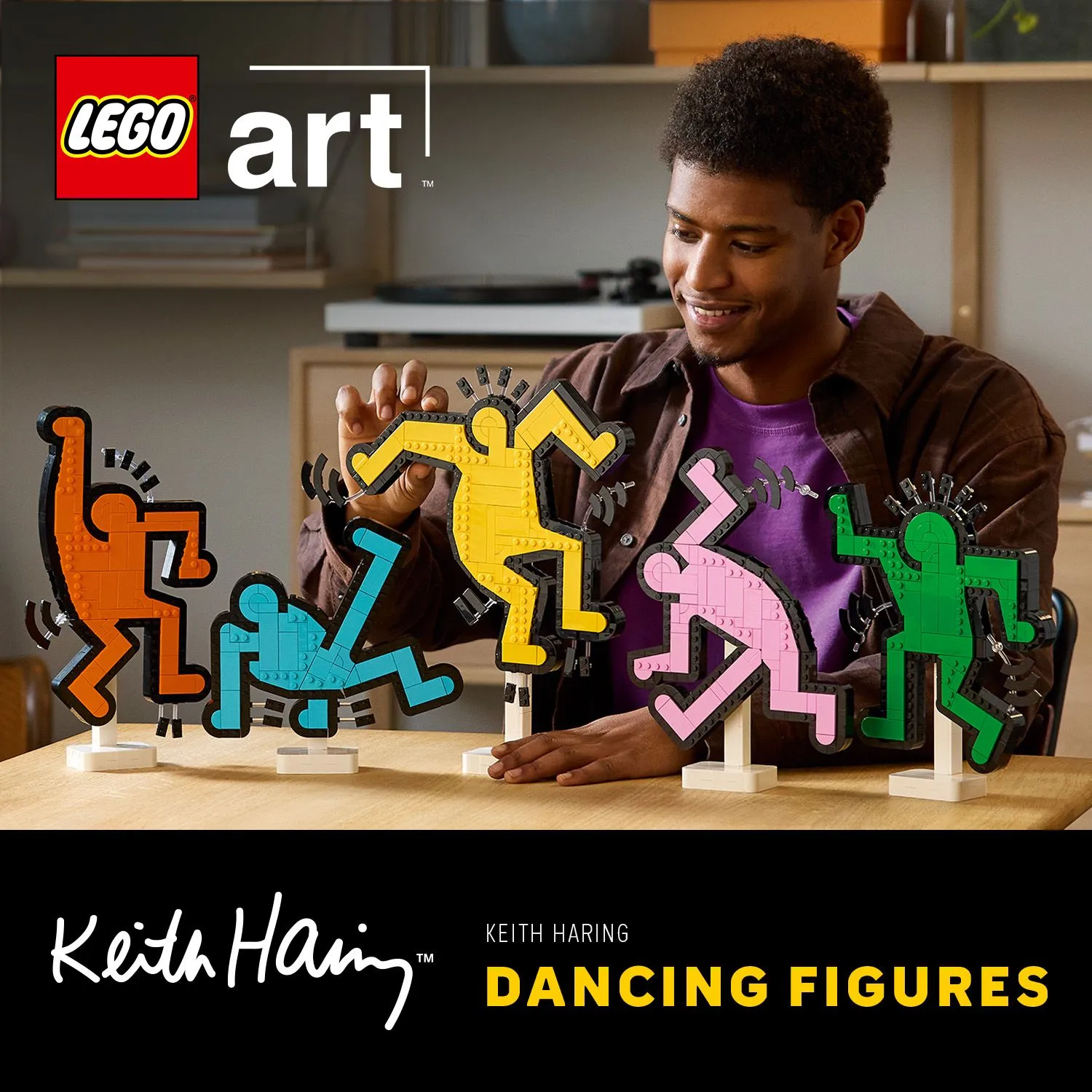LEGO Art Keith Haring &ndash; Dancing Figures 31216