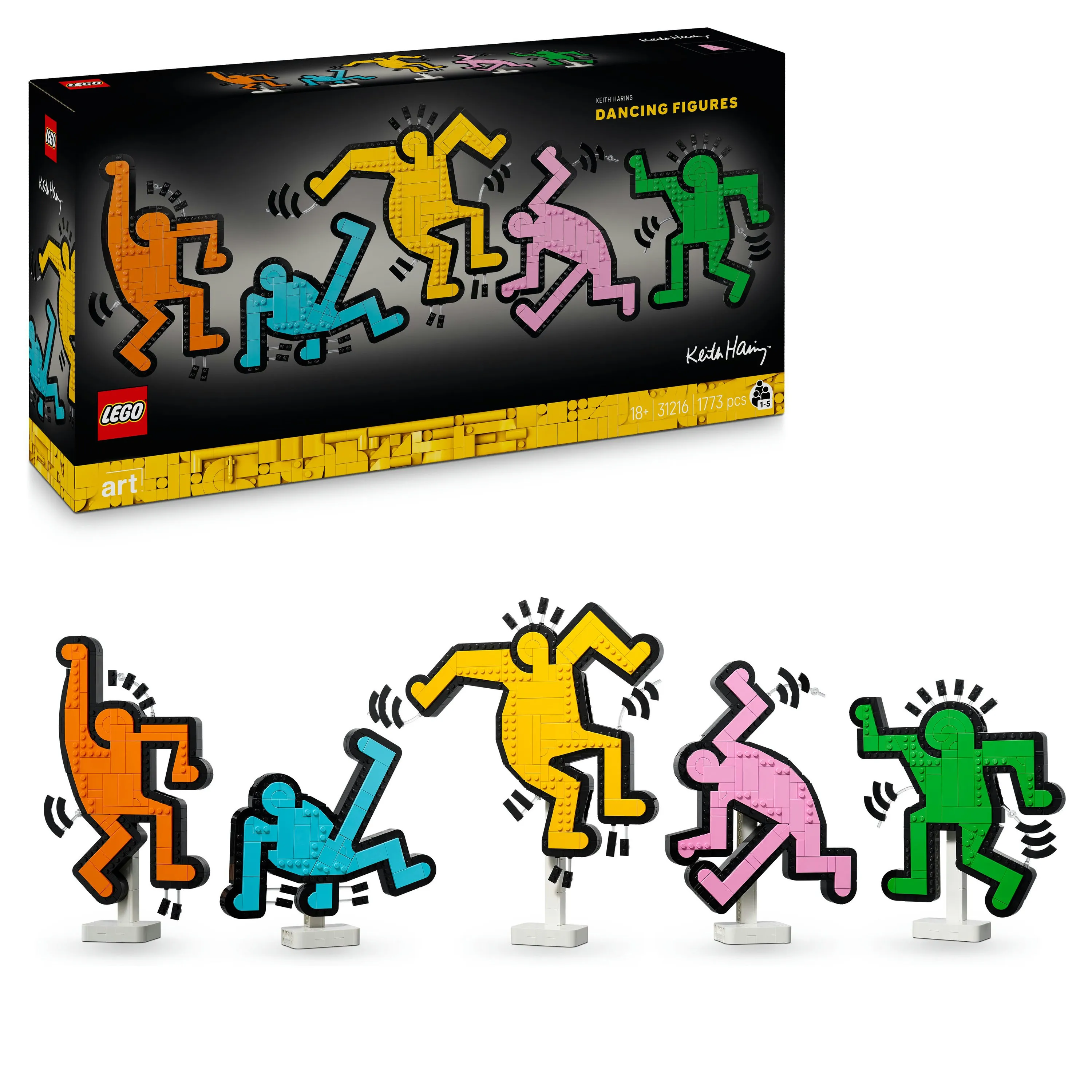 LEGO Art Keith Haring &ndash; Dancing Figures 31216