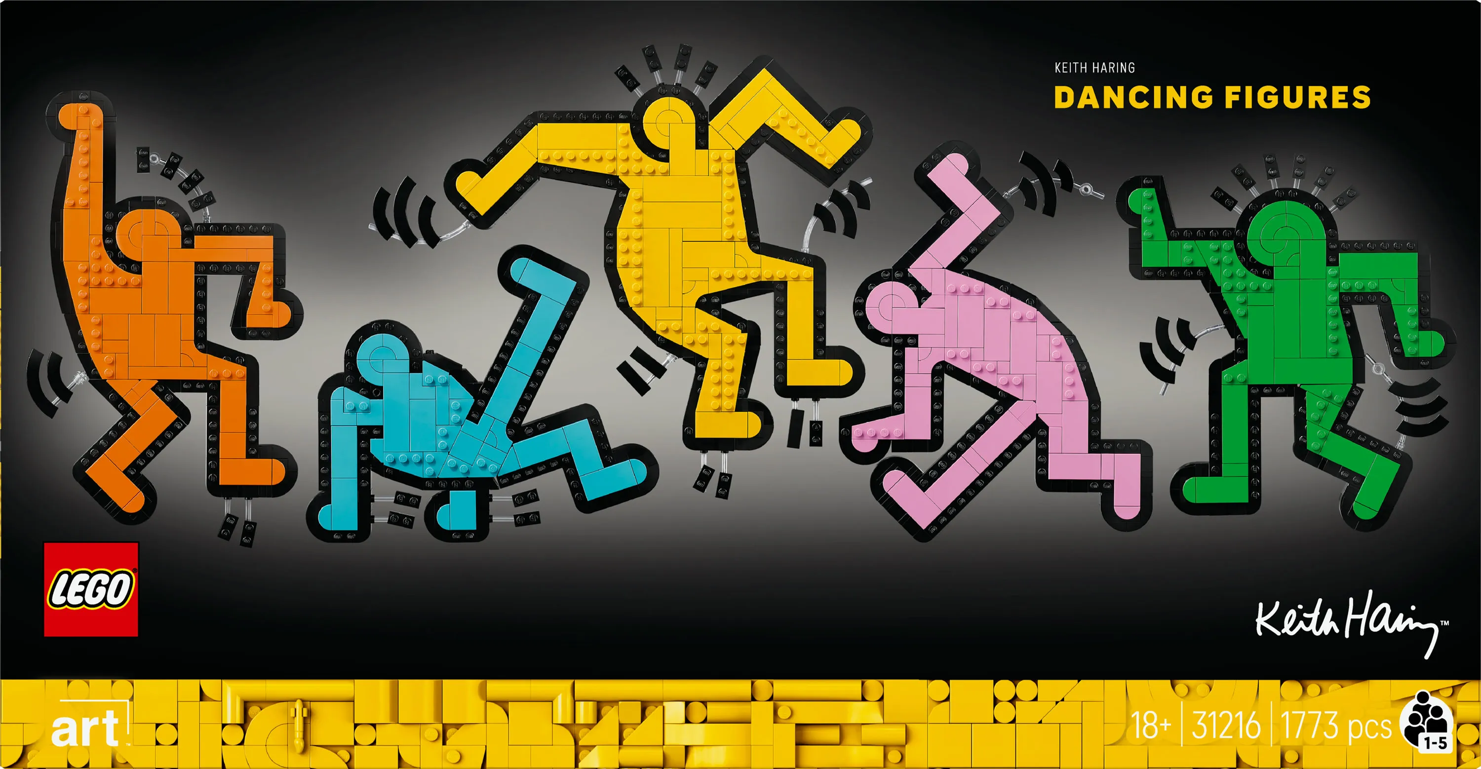 LEGO Art Keith Haring &ndash; Dancing Figures 31216