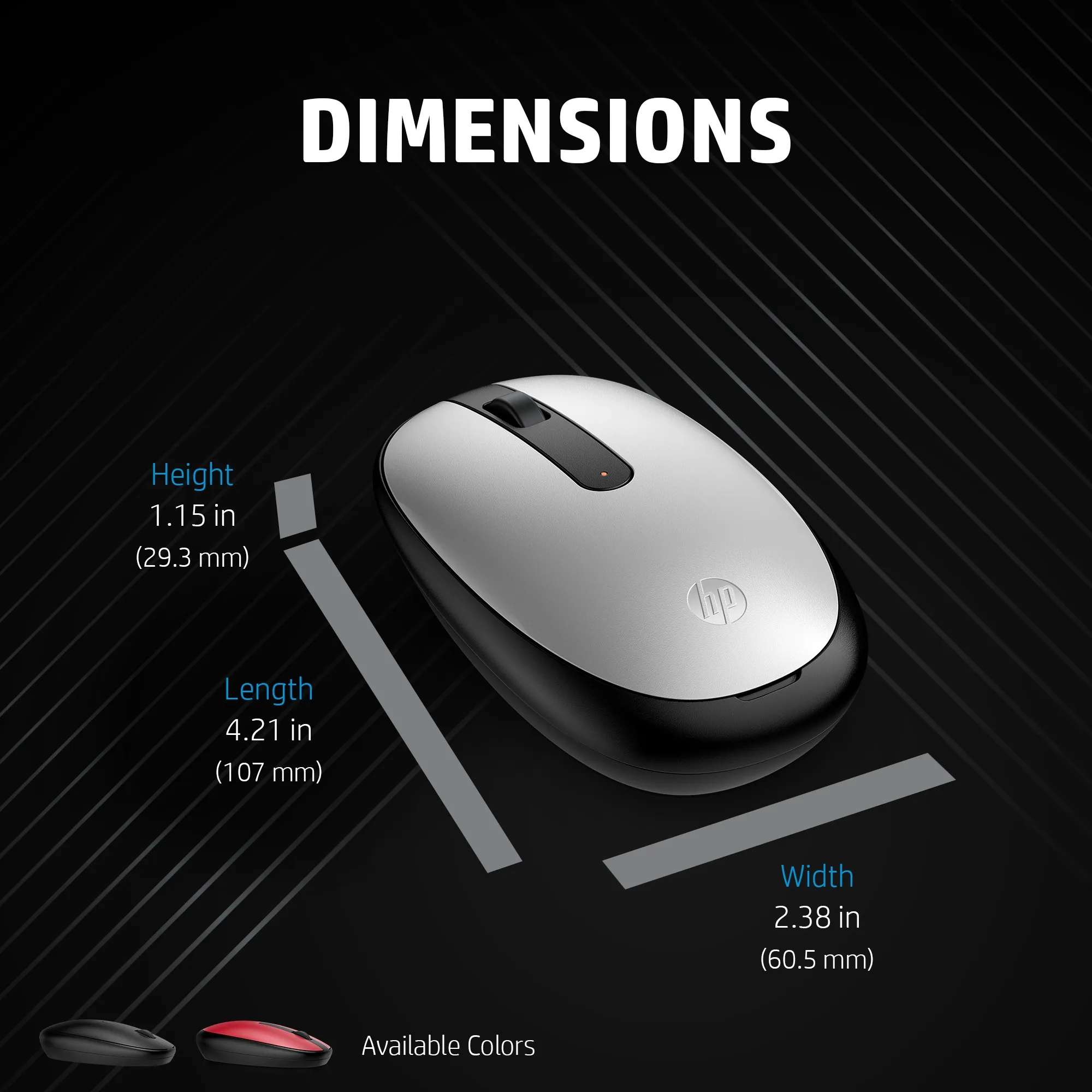 HP 240 Black Bluetooth Mouse - wireless mouse, Black