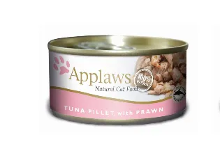 Applaws Tuna Fillet with Prawn in Broth, Wet food for cats, Adult, 70g