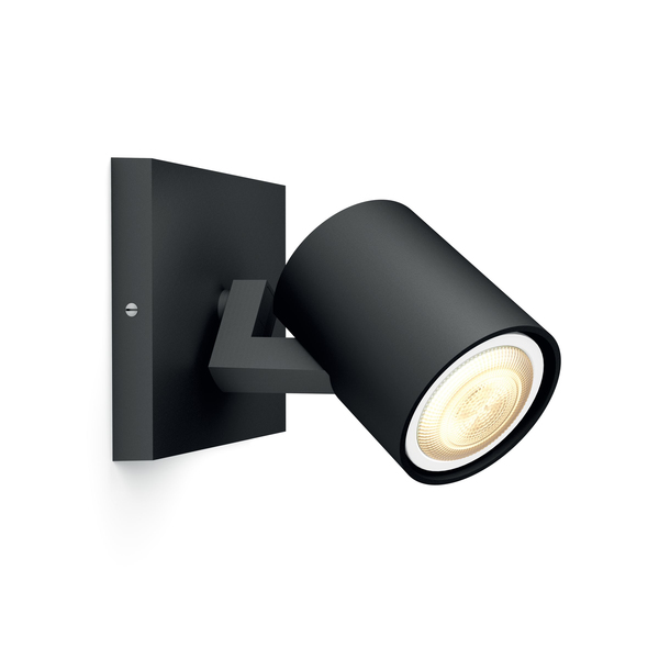 PHILIPS RUNNER HUE EXT. SPOT SINGLE SPOT MUSTA (WITHOUT REMOTE)