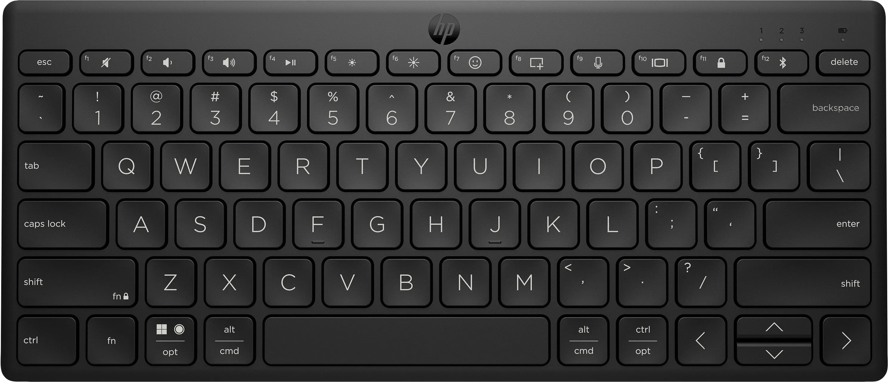 HP 350 Compact Multi-Device Bluetooth - tr&aring;dl&ouml;s tangentbord, svart