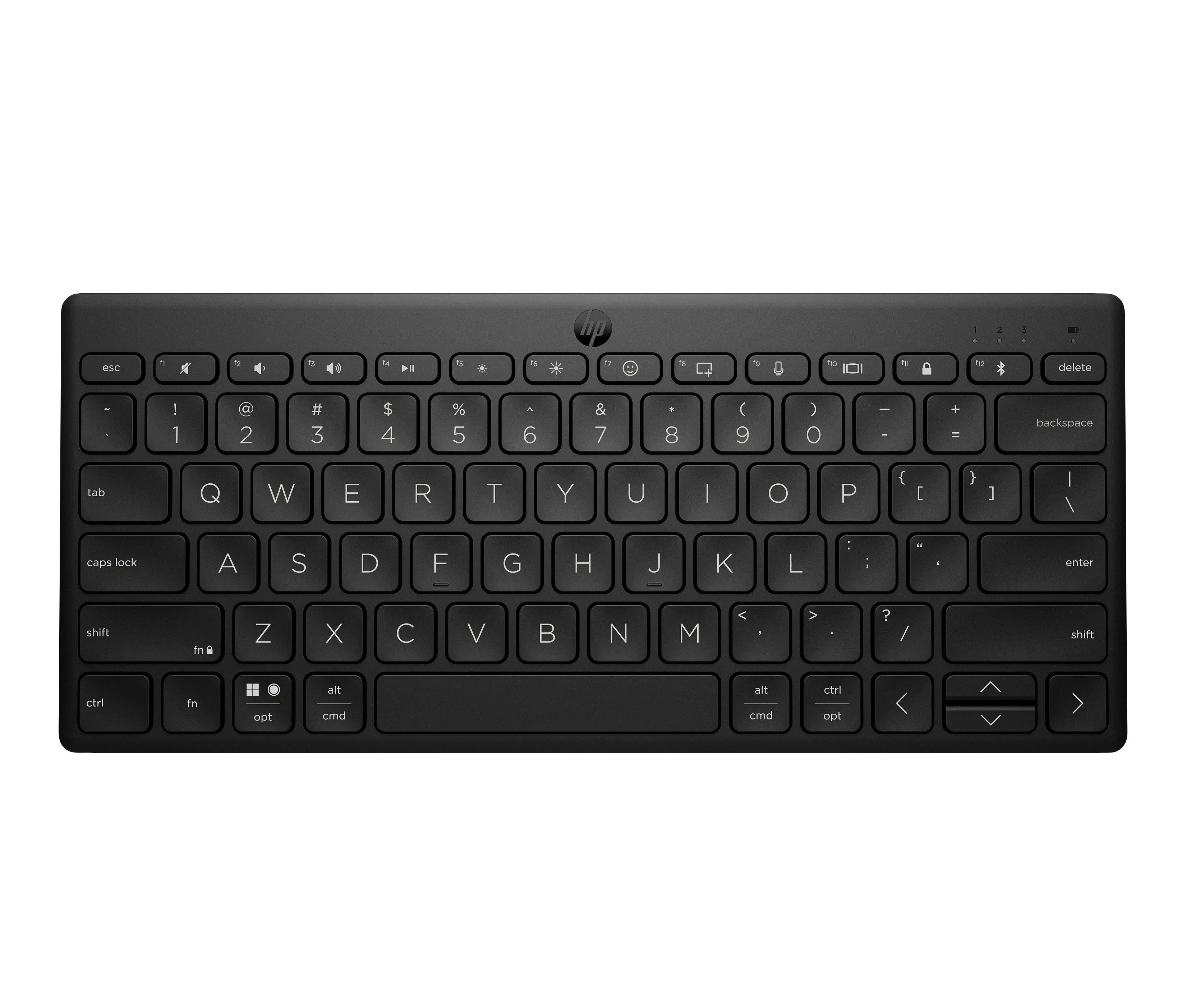 HP 350 Compact Multi-Device Bluetooth - tr&aring;dl&ouml;s tangentbord, svart