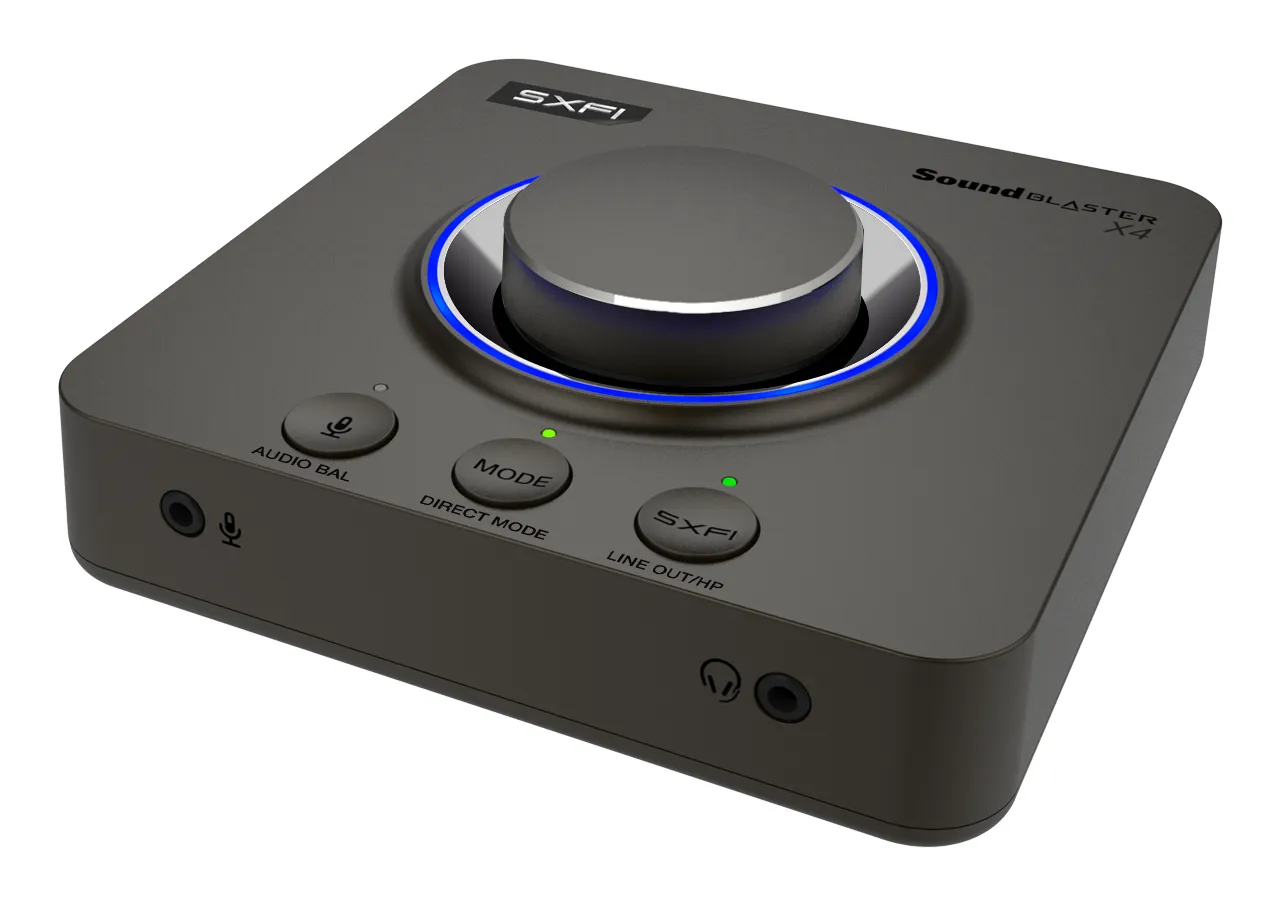 Creative Sound Blaster X4 External USB DAC and Headphone Amplifier, 7.1 Channels, 24-bit / 192 kHz
