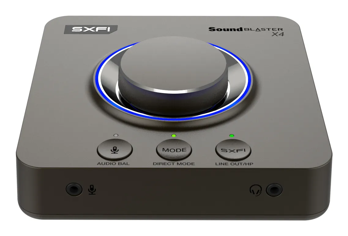 Creative Sound Blaster X4 External USB DAC and Headphone Amplifier, 7.1 Channels, 24-bit / 192 kHz