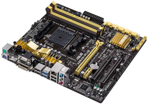ASUS A88XM-PLUS FM2+ Socket A88X uATX AMD Radeon HD 8000/7000 DDR3 3xPCI-E 1xPCI HDMI DVI D-Sub