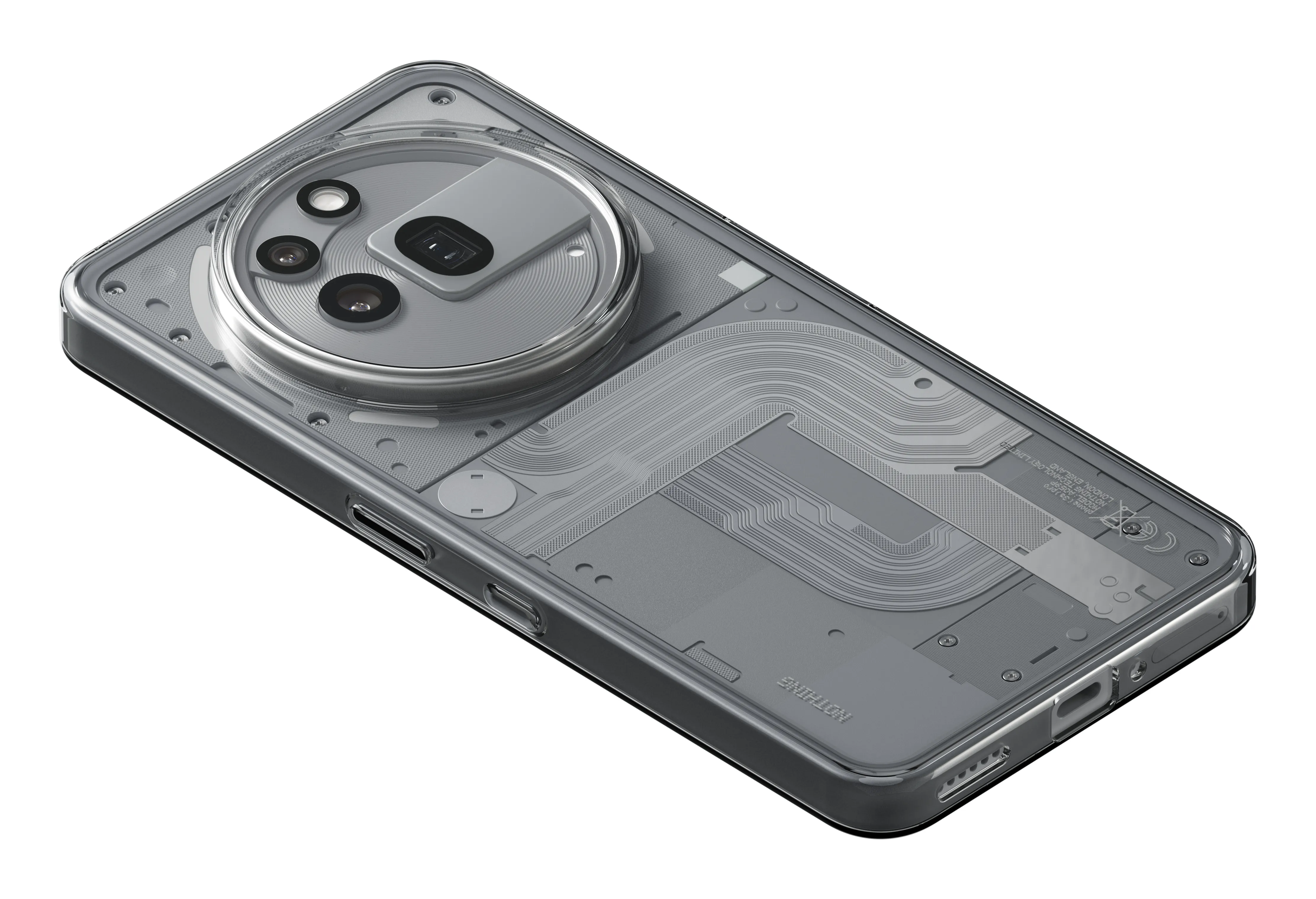 Nothing Phone (3a) Pro 12/256 Gt -puhelin, harmaa