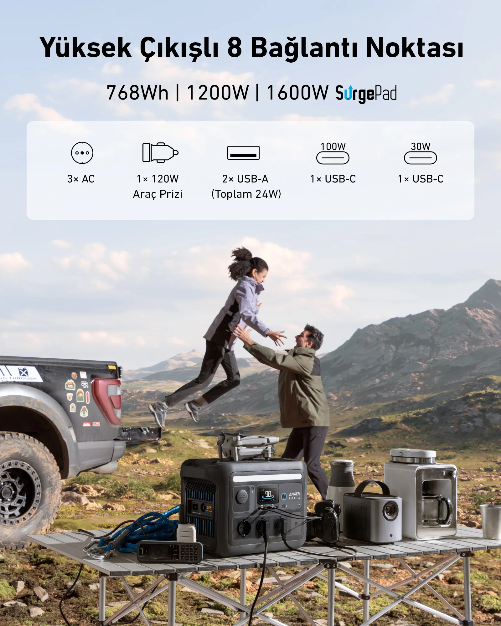 Anker SOLIX C800X 1200W - portable power station 8