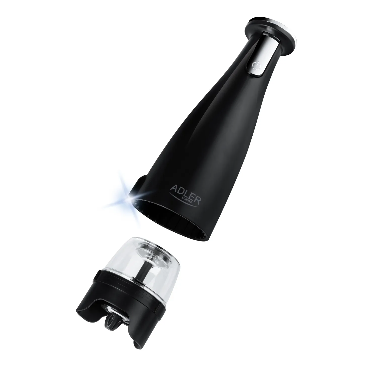Adler AD 4449B Electric Salt and Pepper Grinder Set, Matte Black