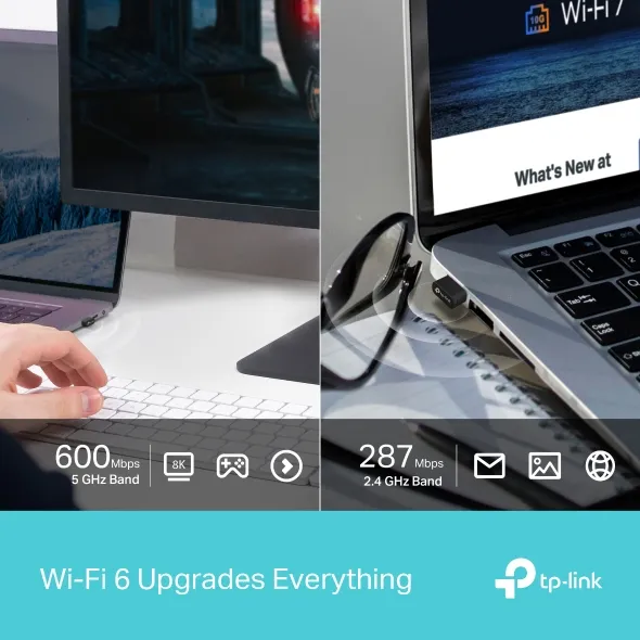 TP-Link Archer TX10UB Nano - USB Wi-Fi Adapter, Black