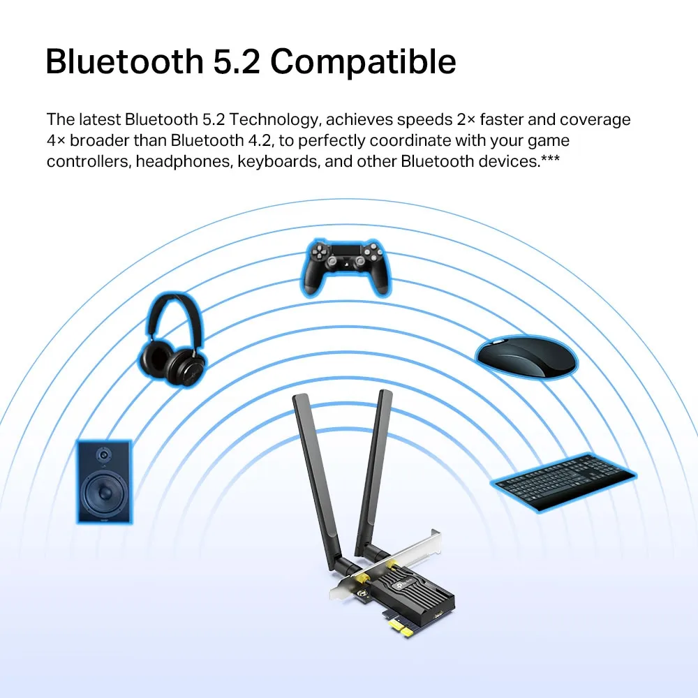 TP-Link AX3000 Wi-Fi 6 Bluetooth 5.2 PCIe Adapter /Archer TX55E