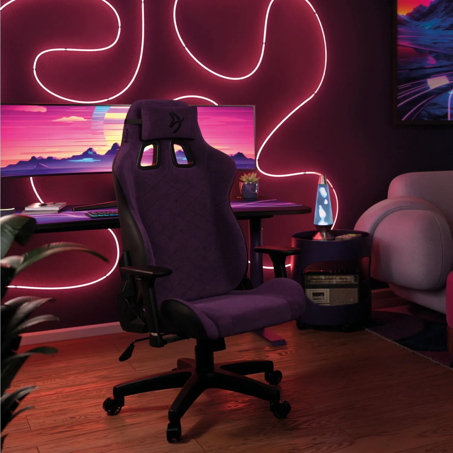 Arozzi Avanti SoftFabric - spelstol, violet