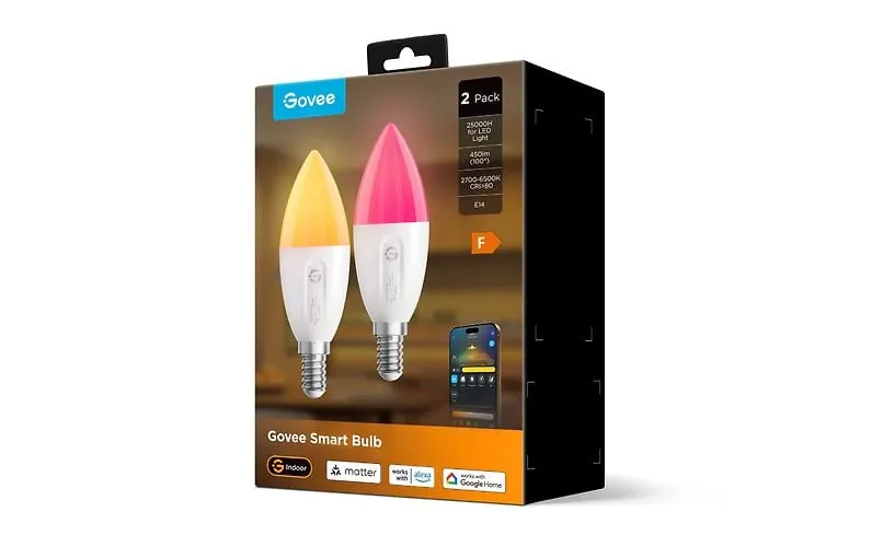 Govee RGBWW Smart LED Bulb E14 - lamppa, 2st
