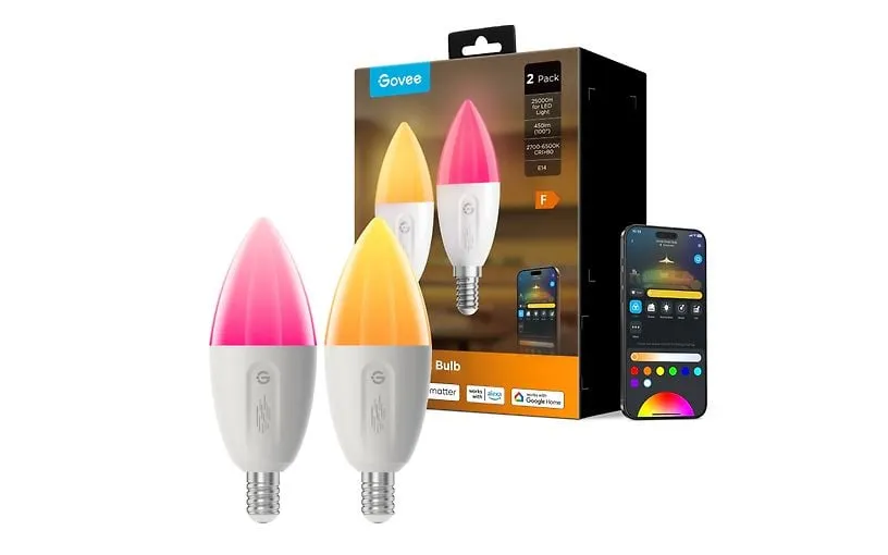 Govee RGBWW Smart LED Bulb E14 - lamppa, 2st