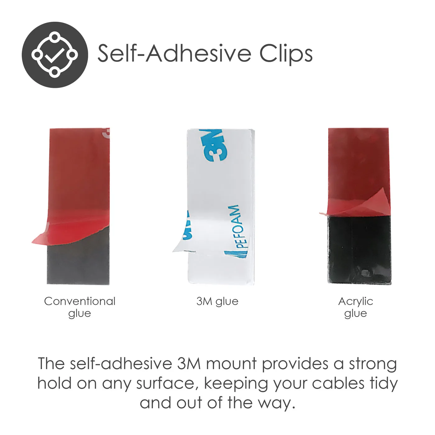 DESIRE2 Cable Holder Enfold x40 Black