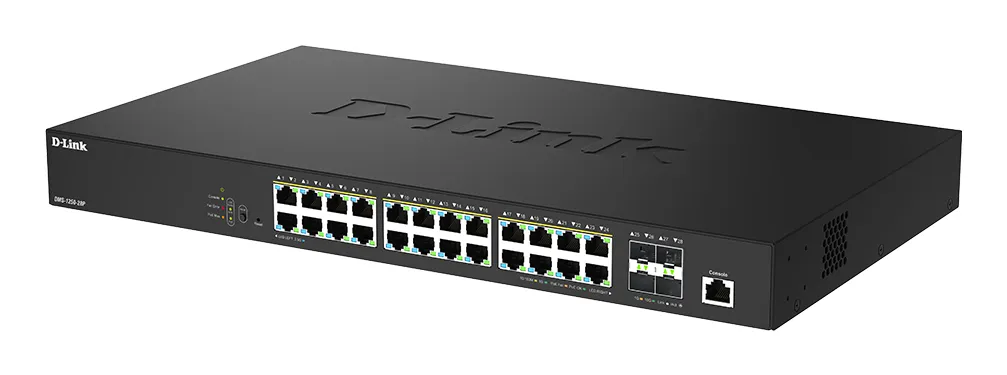 D-Link DMS-1250-28P/E - Managed PoE switch, Black