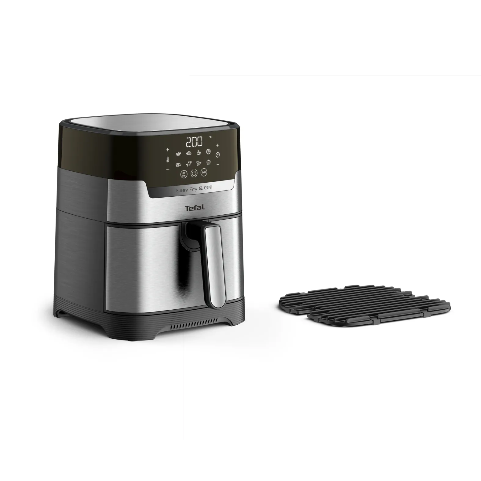 Tefal Easy Fry & Grill Deluxe EY 505D - airfryer, svart/silver, 4.2L