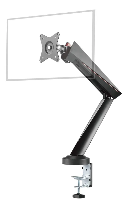 Deltaco Gaming yhden näytön pro-pöytävarsi, 17" - 32", musta