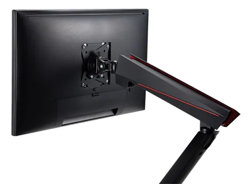 Deltaco Gaming yhden näytön pro-pöytävarsi, 17" - 32", musta