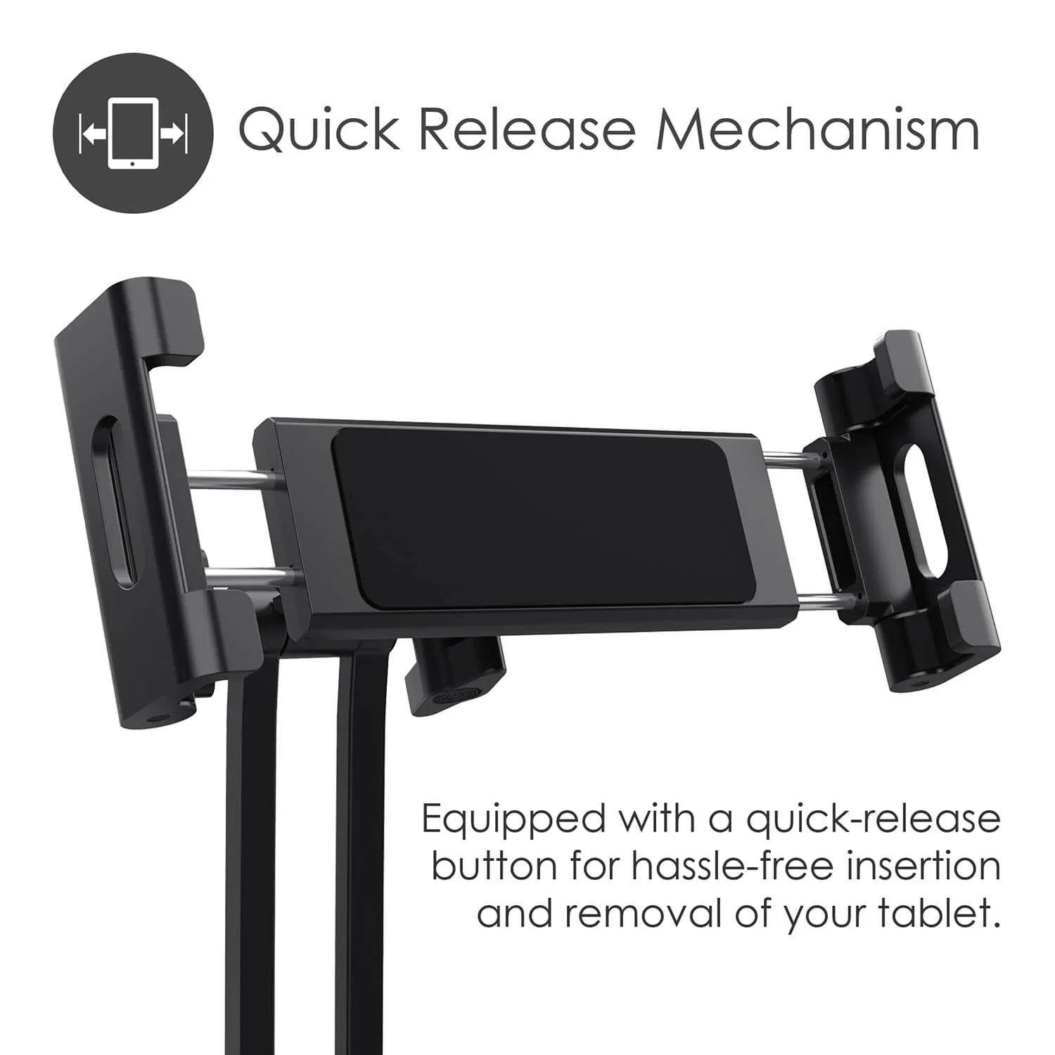 Desire2 Tablet holder 2-in-1 XL Wall and Portable up to 12.9", black