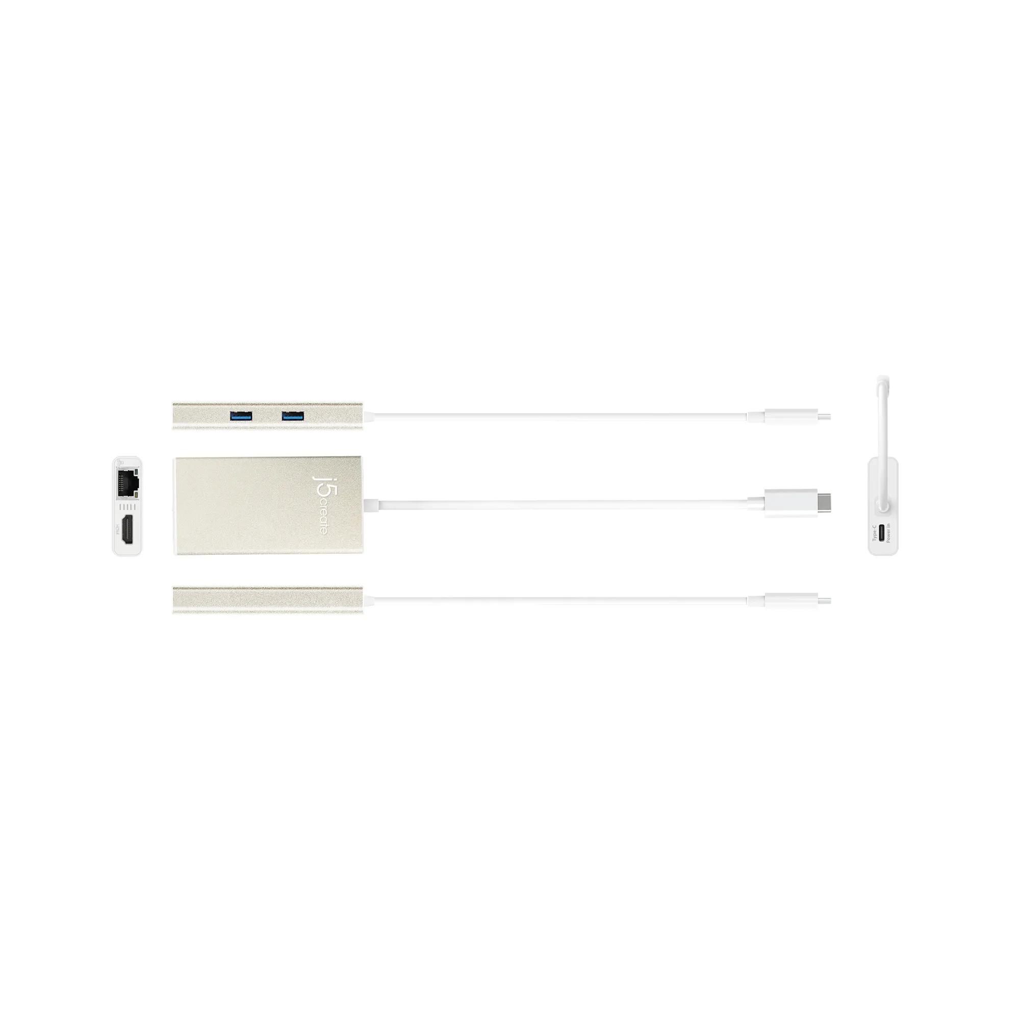 J5 Create USB-C MULTI-ADAPTER - - HDMI/ETHERNET/USB 3.1 HUB/PD 2.0