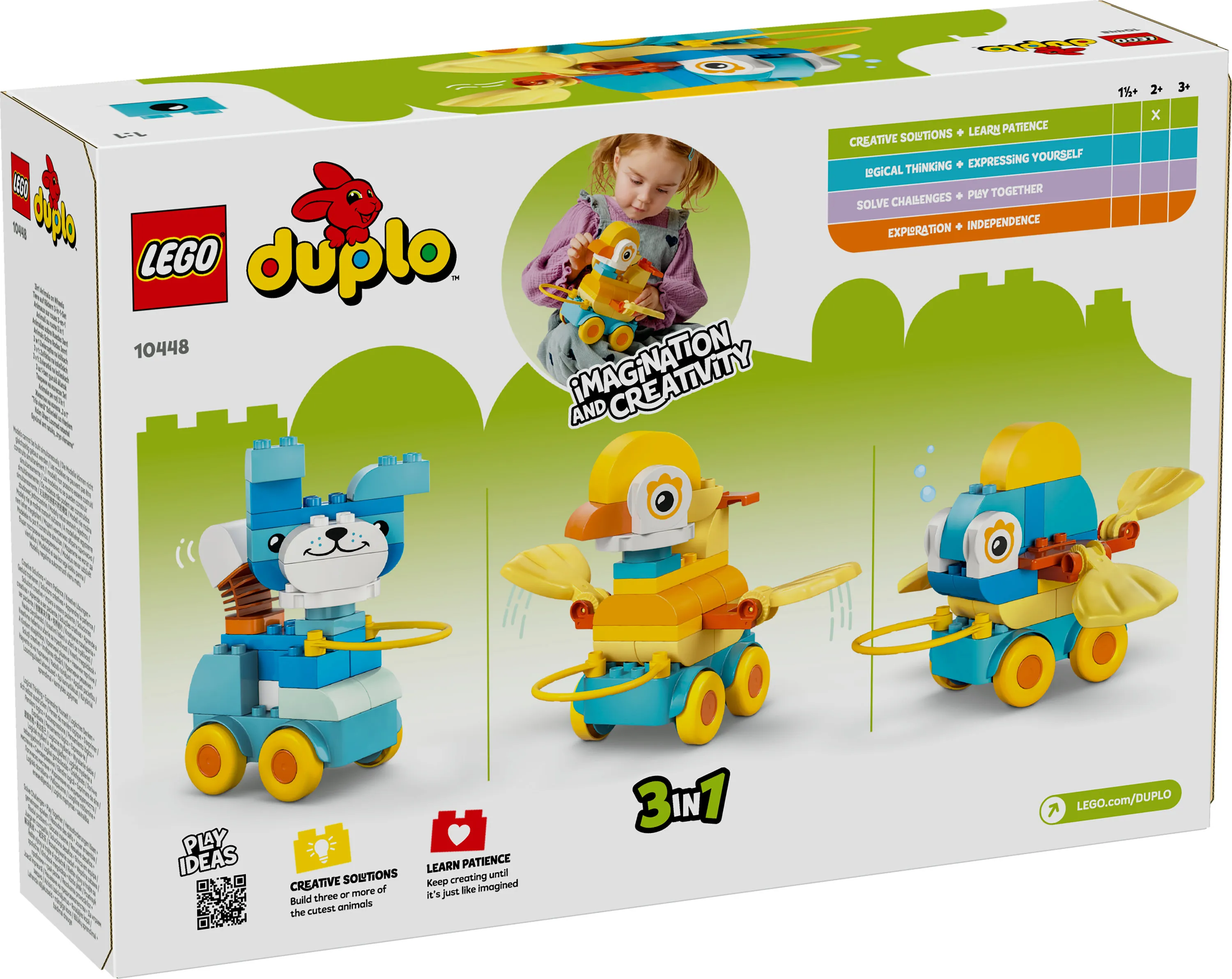 LEGO DUPLO Animals on Wheels 3-in-1 Set 10448