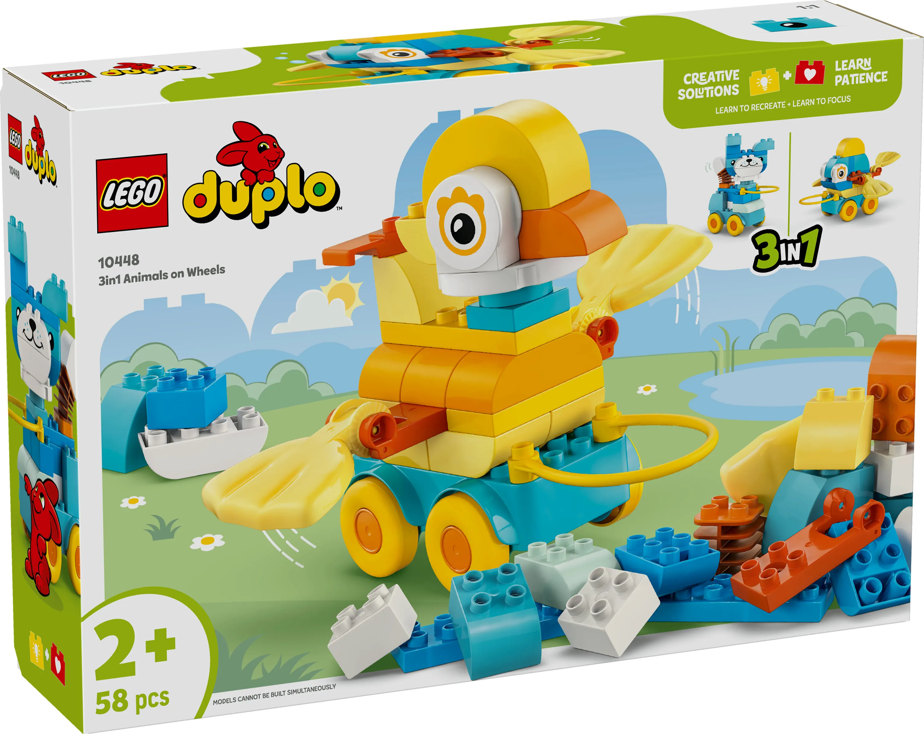 LEGO DUPLO Animals on Wheels 3-in-1 Set 10448