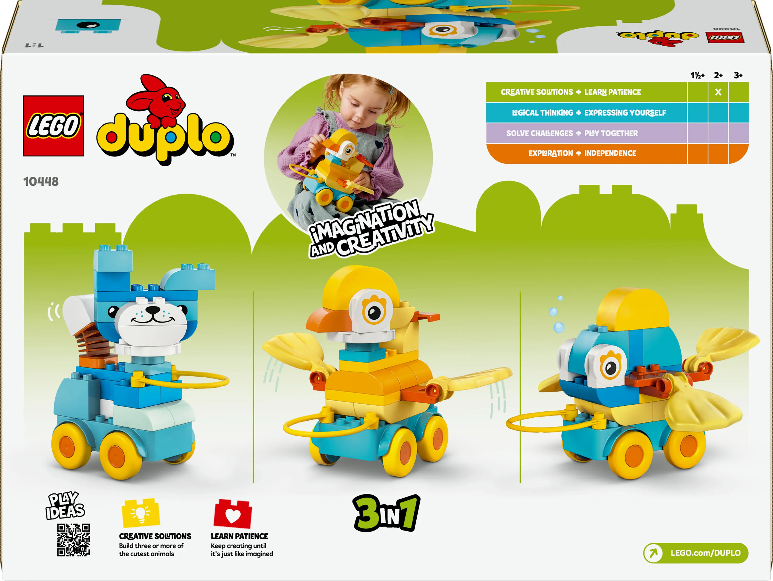 LEGO DUPLO Animals on Wheels 3-in-1 Set 10448