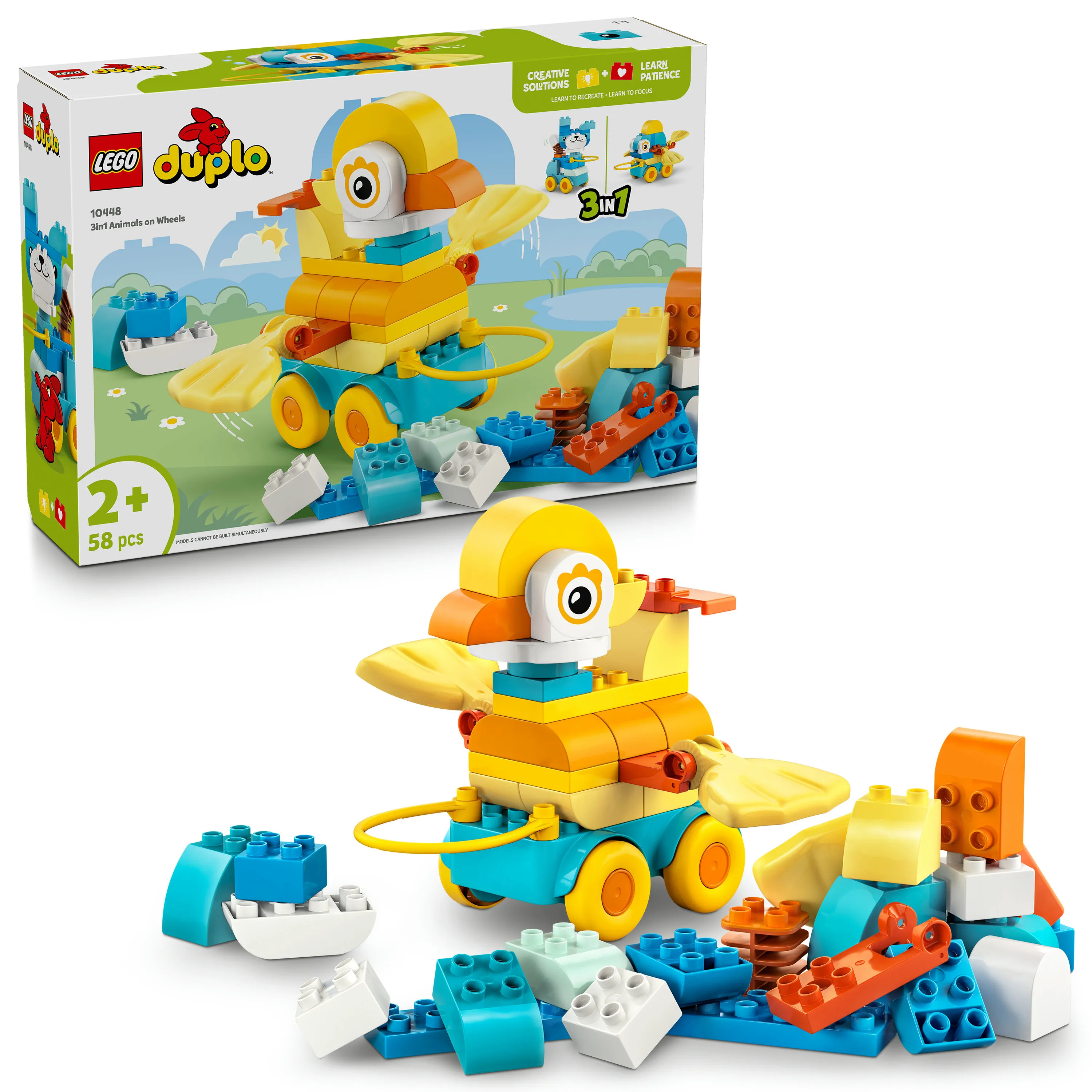 LEGO DUPLO Animals on Wheels 3-in-1 Set 10448
